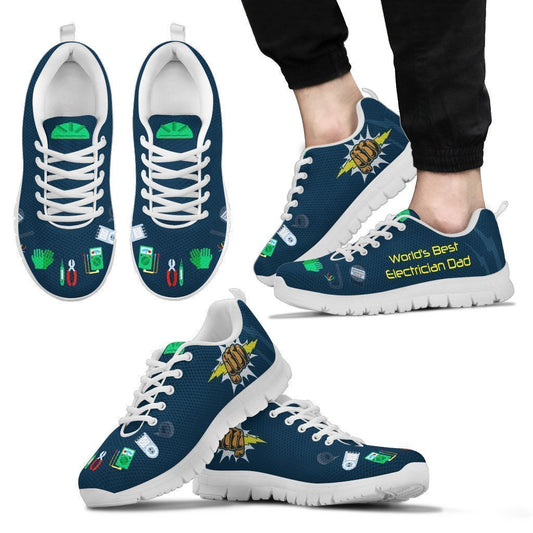 World's Best Electrician Sneakers White-6teenth World™-Men's Sneakers-US5 (EU38)-Vibe Cosy™