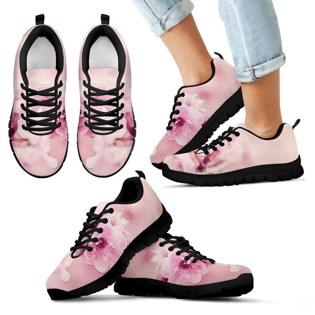 Kid's Sneakers Cherry Blossoms (Black Soles)-6teenth World™-Kid's Sneakers-11 CHILD (EU28)-Vibe Cosy™