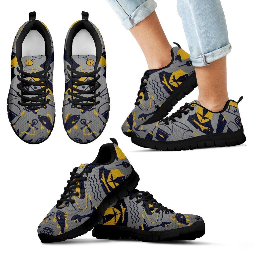 Fishing Kid's Sneakers-6teenth World™-Kid's Sneakers-11 CHILD (EU28)-Vibe Cosy™