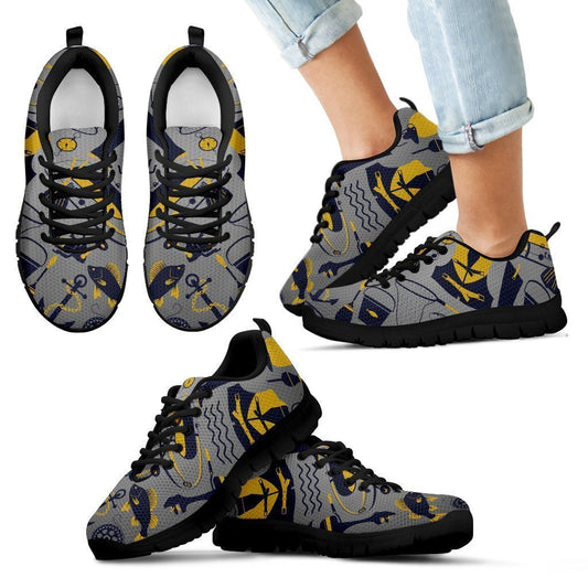Fishing Kid's Sneakers-6teenth World™-Kid's Sneakers-11 CHILD (EU28)-Vibe Cosy™