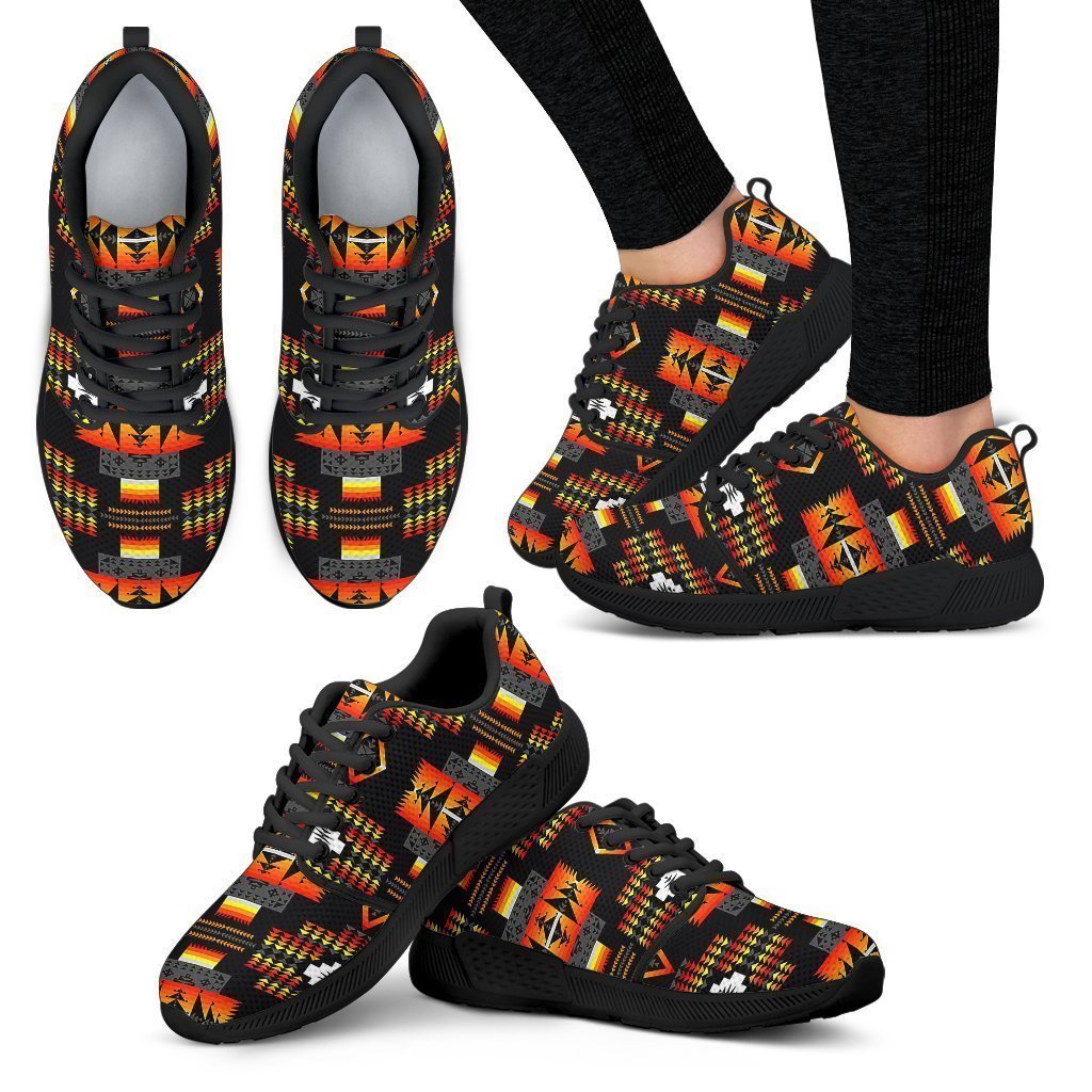 Seven Tribes Black Sopo Women's Athletic Sneakers-6teenth World™-Women's Athletic Sneakers-US5 (EU35)-Vibe Cosy™