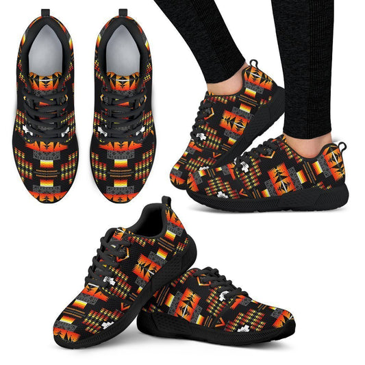 Seven Tribes Black Sopo Women's Athletic Sneakers-6teenth World™-Women's Athletic Sneakers-US5 (EU35)-Vibe Cosy™