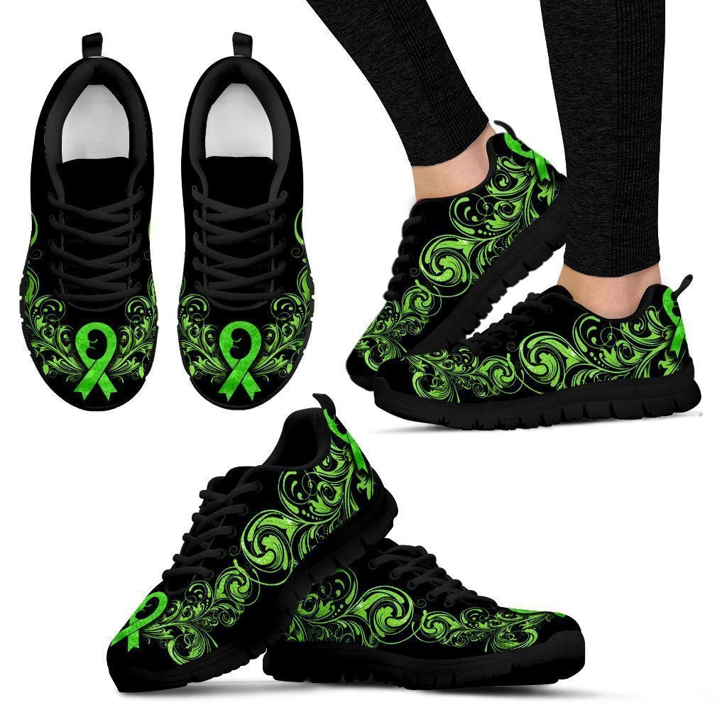 Kidney Transplant Awareness Women's Sneakers (Black)-6teenth World™-Women's Sneakers-US5 (EU35)-Vibe Cosy™