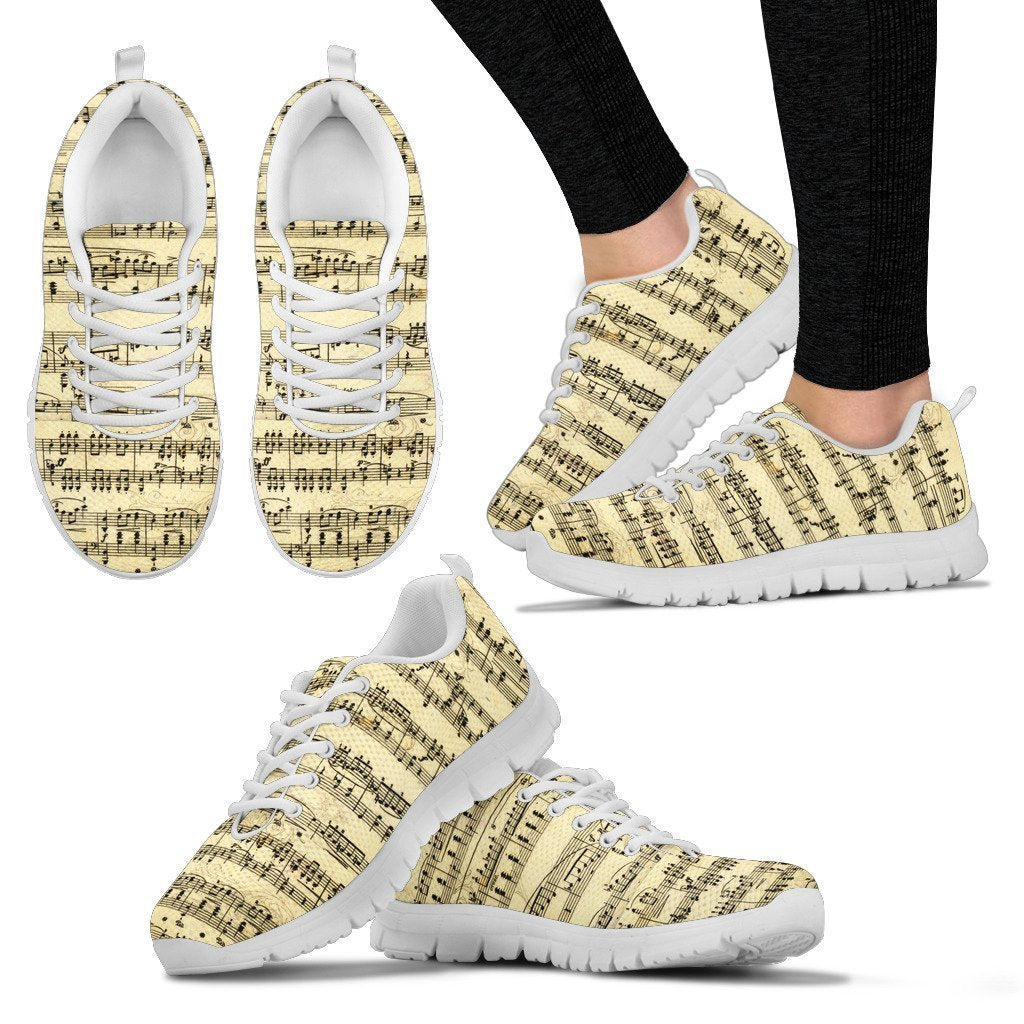 Sheet Music Women's Sneakers-6teenth World™-Women's Sneakers-US5 (EU35)-Vibe Cosy™