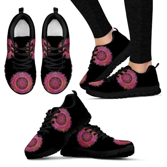 Pink and Black Women's Sneakers-6teenth World™-Women's Sneakers-US5 (EU35)-Vibe Cosy™
