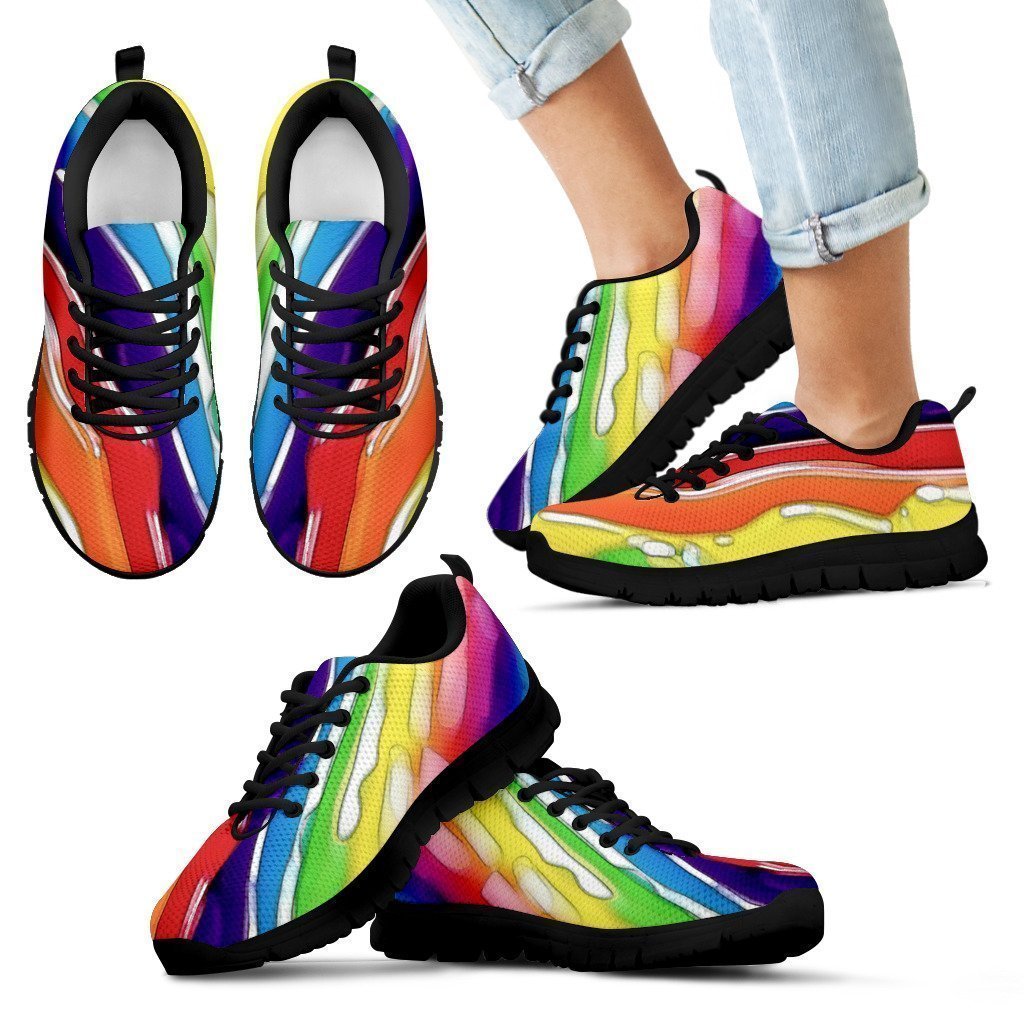 Kid's Sneakers Rainbow Road (Black Soles)-6teenth World™-Kid's Sneakers-11 CHILD (EU28)-Vibe Cosy™