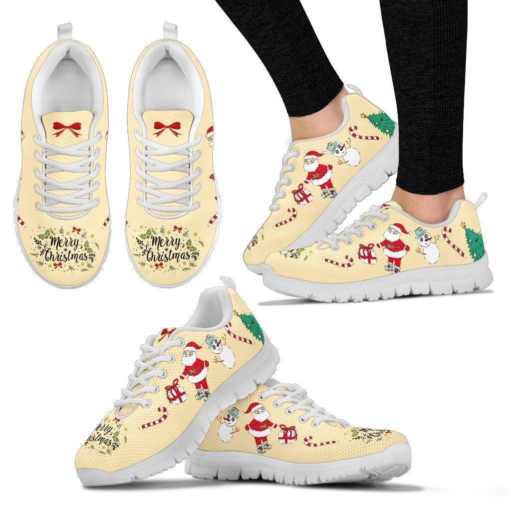 Merry Christmas Sneakers Women's Sneakers-6teenth World™-Women's Sneakers-US5 (EU35)-Vibe Cosy™