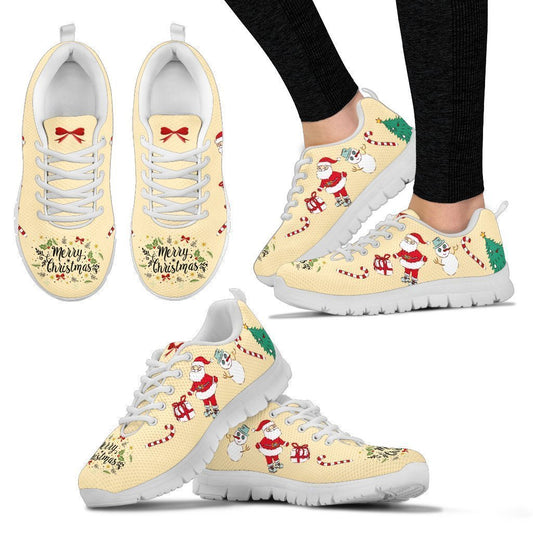Merry Christmas Sneakers Women's Sneakers-6teenth World™-Women's Sneakers-US5 (EU35)-Vibe Cosy™