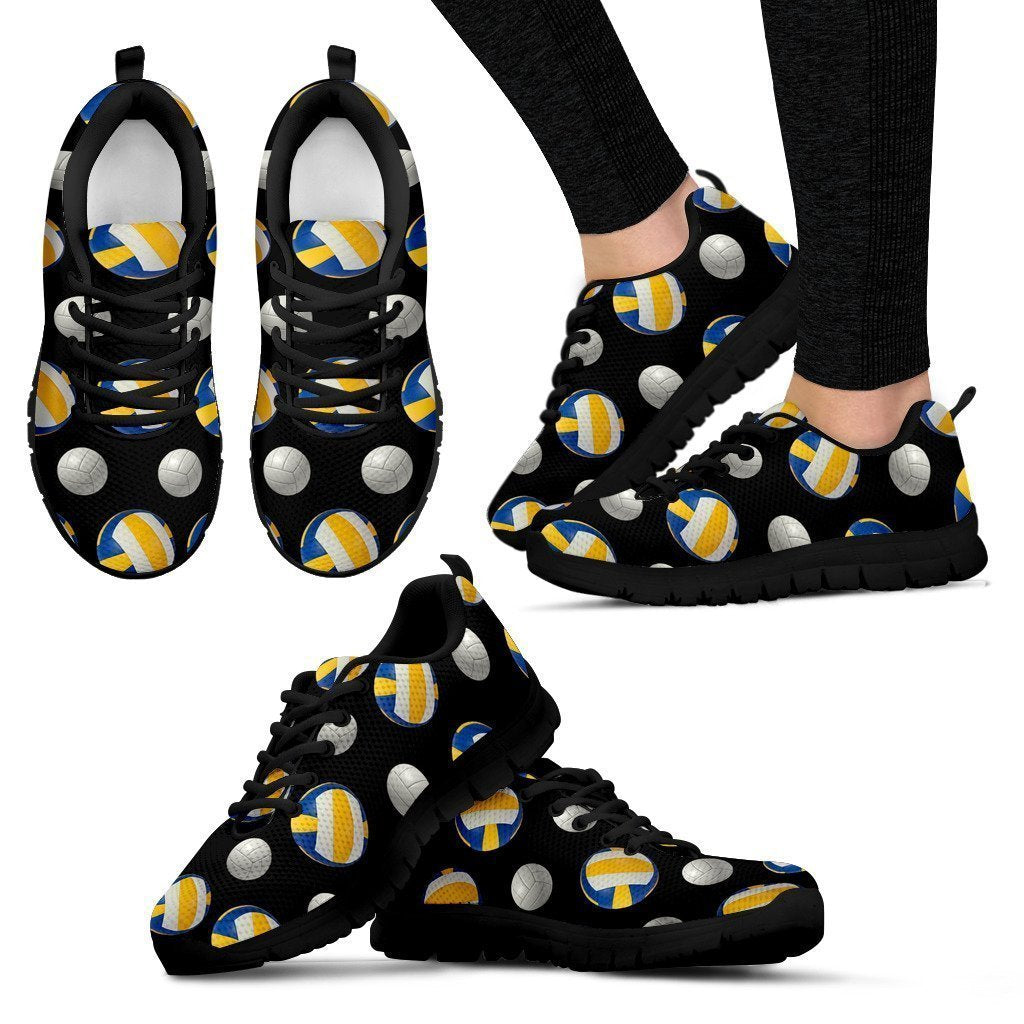 Volleyball Shoes-Shoes-6teenth Outlet-Women's Sneakers - Black - Volleyball Shoes-US5 (EU35)-Vibe Cosy™