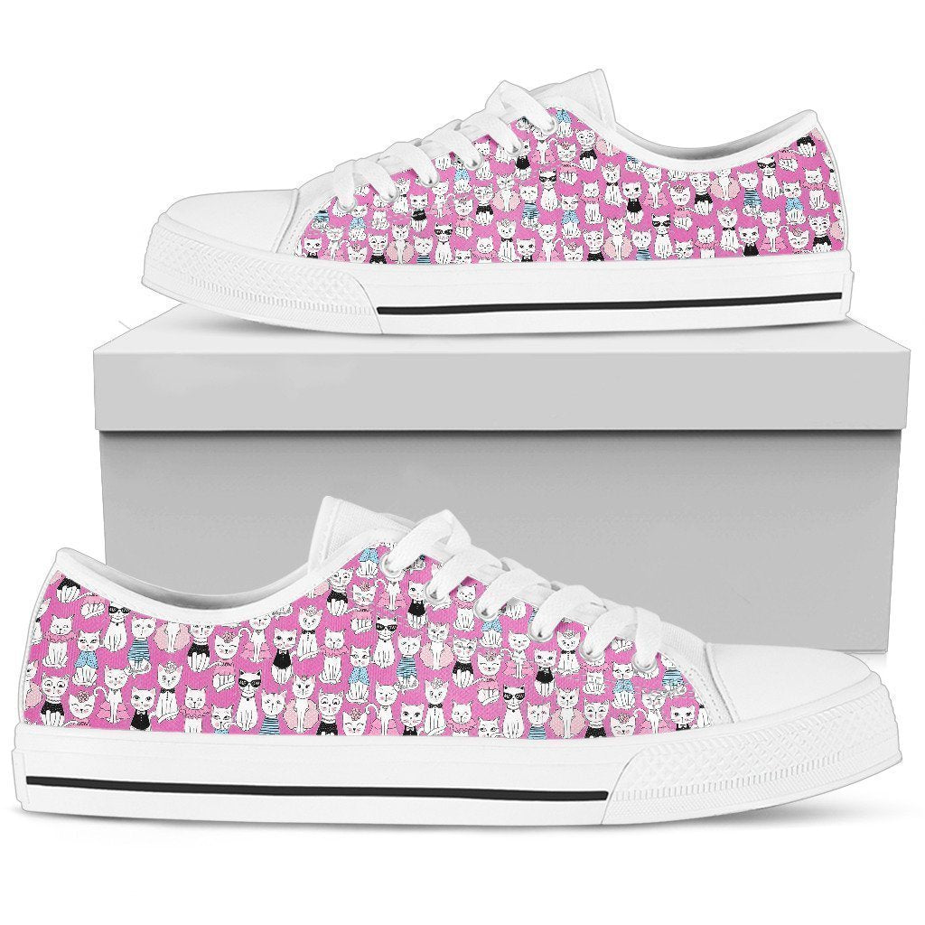 Cat Women's Low Top Shoe-6teenth World™-Women's Low Top Shoe-US5.5 (EU36)-Vibe Cosy™