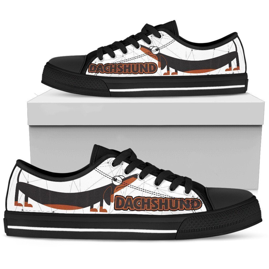 Dachshund Women's Low Top Shoe-6teenth World™-Women's Low Top Shoe-US5.5 (EU36)-Vibe Cosy™