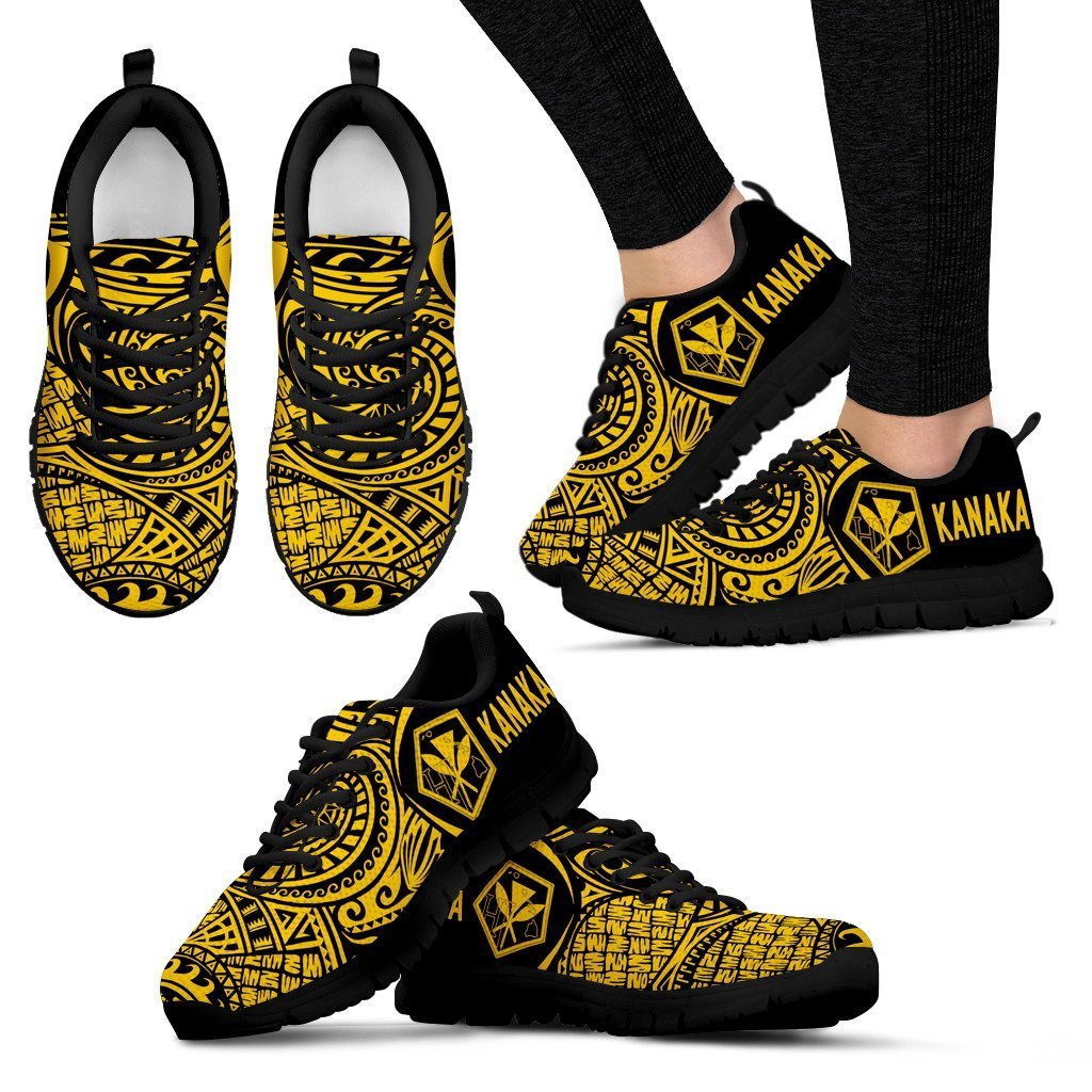 Kanaka Polynesian Sneakers 05 - J4-SNEAKERS-Alohawaii-Women's Sneakers-US5 (EU35)-Black-Vibe Cosy™