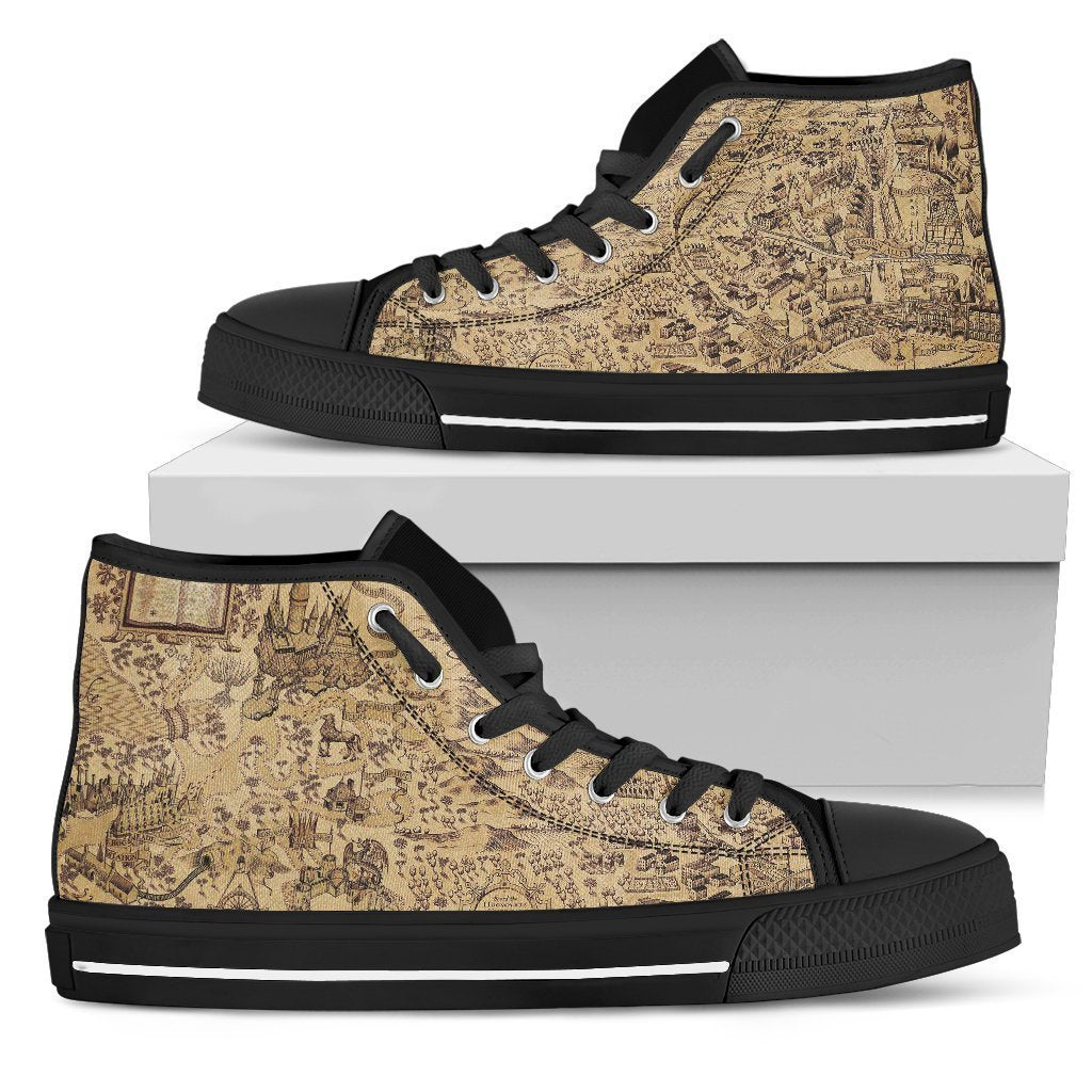 The Hogwarts Express-Shoes-6teenth Outlet-Mens High Top - Black - The Hogwarts Express-US5 (EU38)-Vibe Cosy™