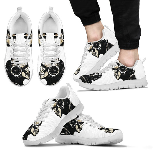 Skull Shoes-T-Shirts-6teenth Outlet-Men's Sneakers - White - Skull Shoes-US5 (EU38)-Vibe Cosy™