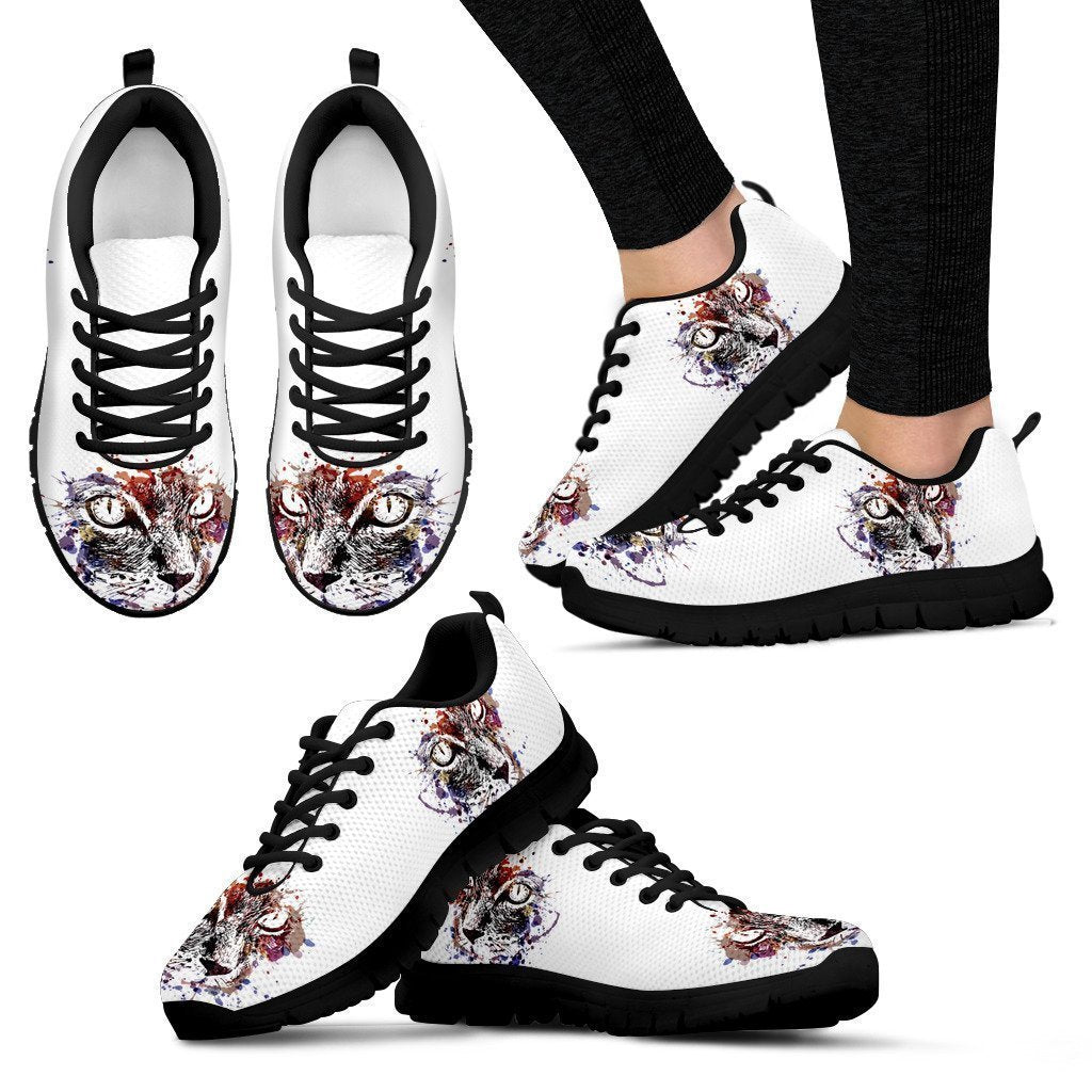 Cat Design Women Sneakers-6teenth World™-Women's Sneakers-US5 (EU35)-Vibe Cosy™