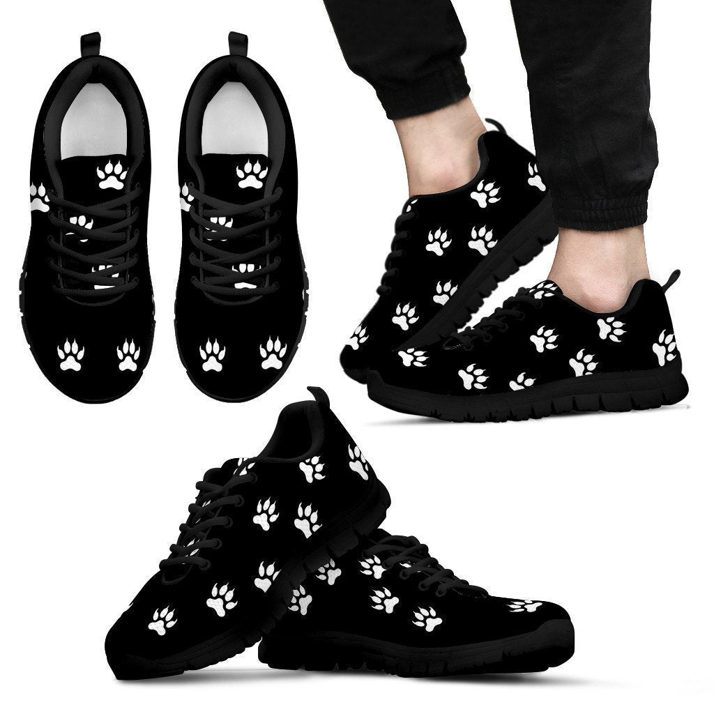 Wolf footprints Men's Sneakers-6teenth World™-Men's Sneakers-US5 (EU38)-Vibe Cosy™