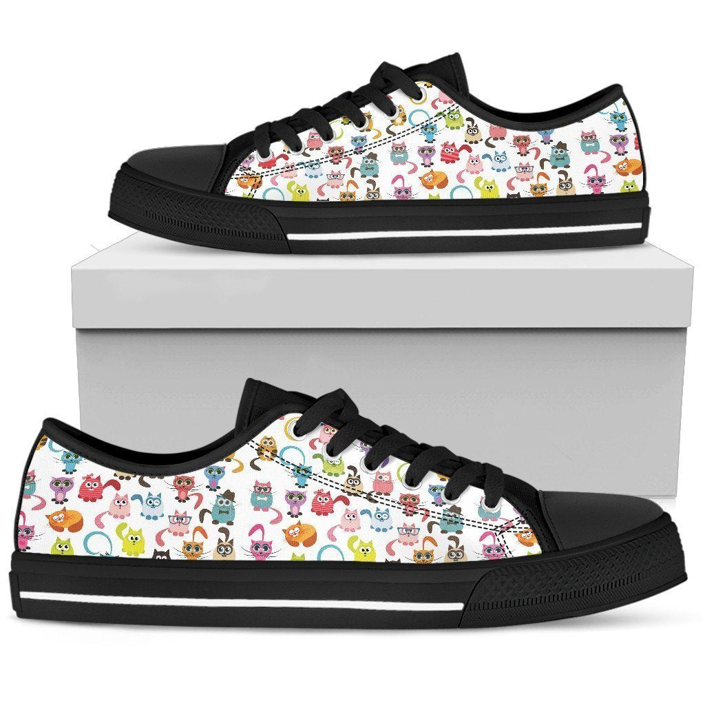 Cats Women's Low Top Shoe-6teenth World™-Women's Low Top Shoe-US5.5 (EU36)-Vibe Cosy™