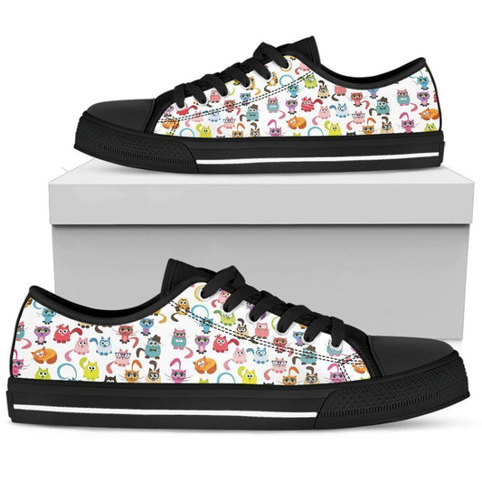 Cats Women's Low Top Shoe-6teenth World™-Women's Low Top Shoe-US5.5 (EU36)-Vibe Cosy™