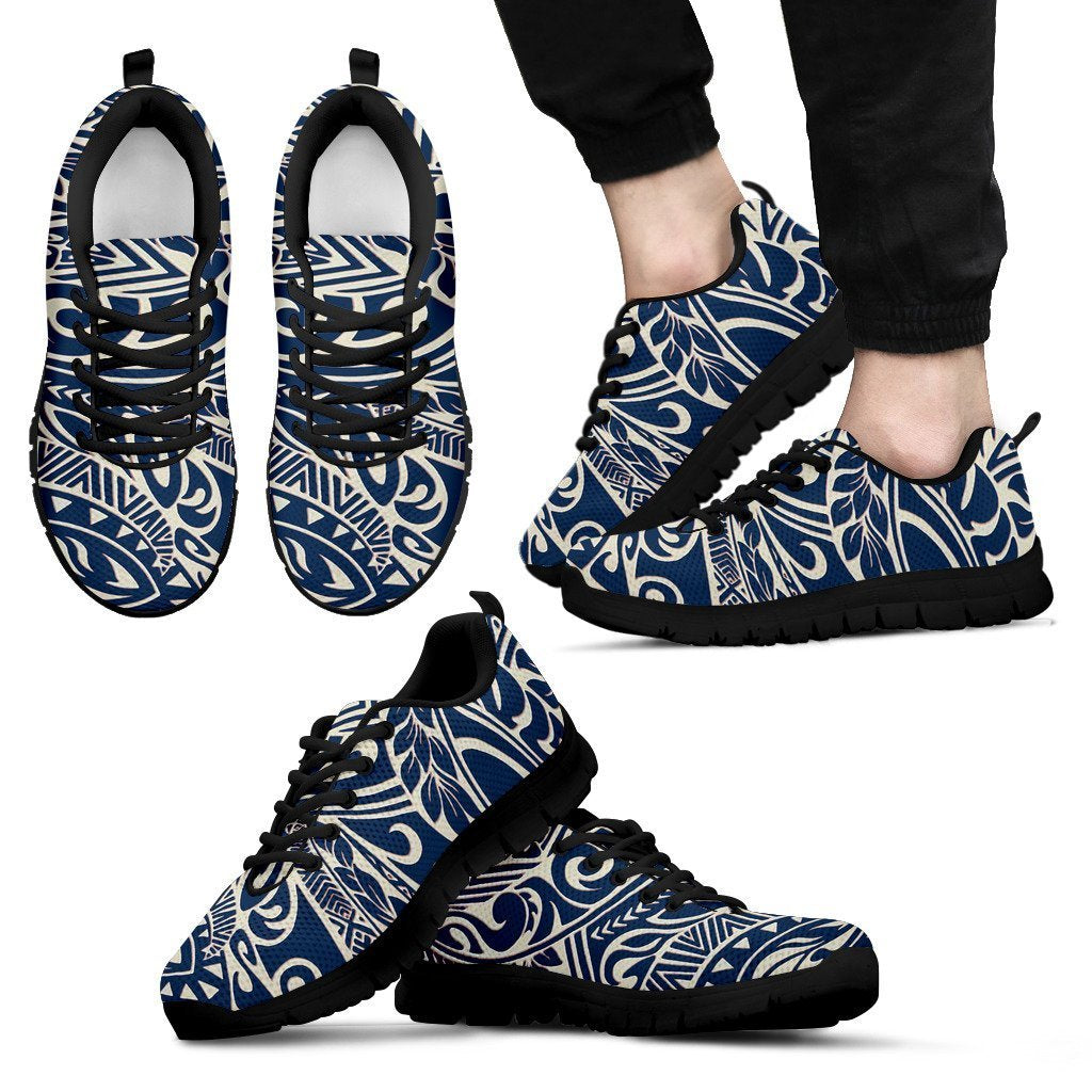 Poly Tribal Sneakers 06 - AH - J9-SNEAKERS-Alohawaii-Men's Sneakers-US5 (EU38)-Black-Vibe Cosy™