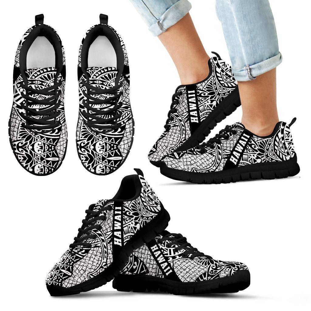 Hawaii Polynesian Sneakers 04 - AH - J9-SNEAKERS-Alohawaii-Kid's Sneakers-11 CHILD (EU28)-Black-Vibe Cosy™
