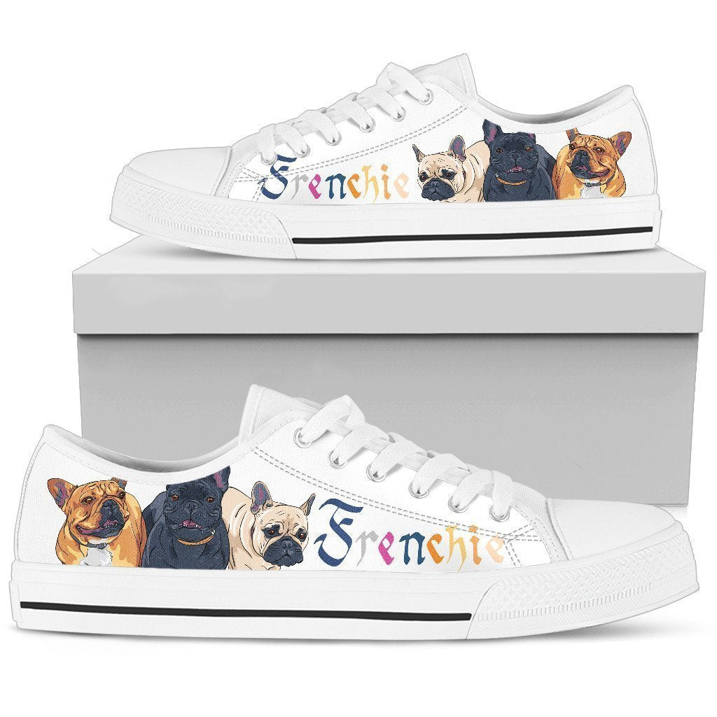 French Bulldog Women's Low Top Shoe-6teenth World™-Women's Low Top Shoe-US5.5 (EU36)-Vibe Cosy™