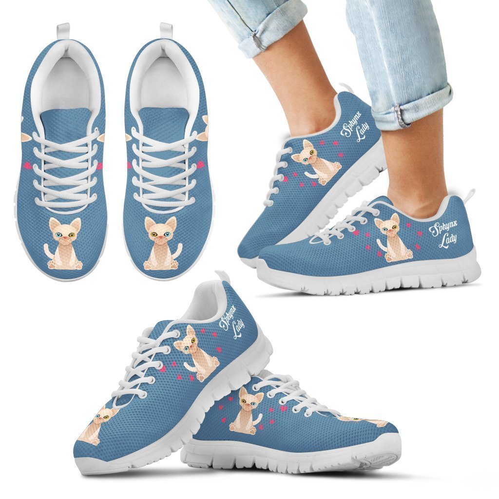 Sphynx Cat white Kid's Sneakers-6teenth World™-Kid's Sneakers-11 CHILD (EU28)-Vibe Cosy™