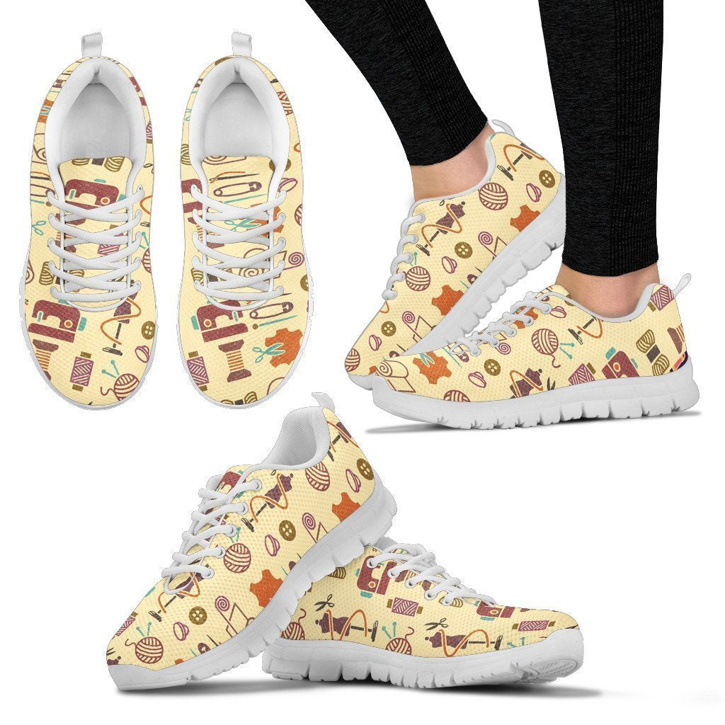 Sewing Sneaker Women's Sneakers-6teenth World™-Women's Sneakers-US5 (EU35)-Vibe Cosy™
