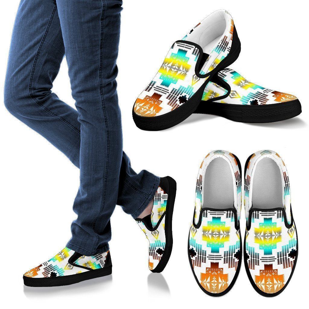 Canyon Frost Men's Slip Ons-6teenth World™-Kid's Sneakers-US8 (EU40)-Vibe Cosy™