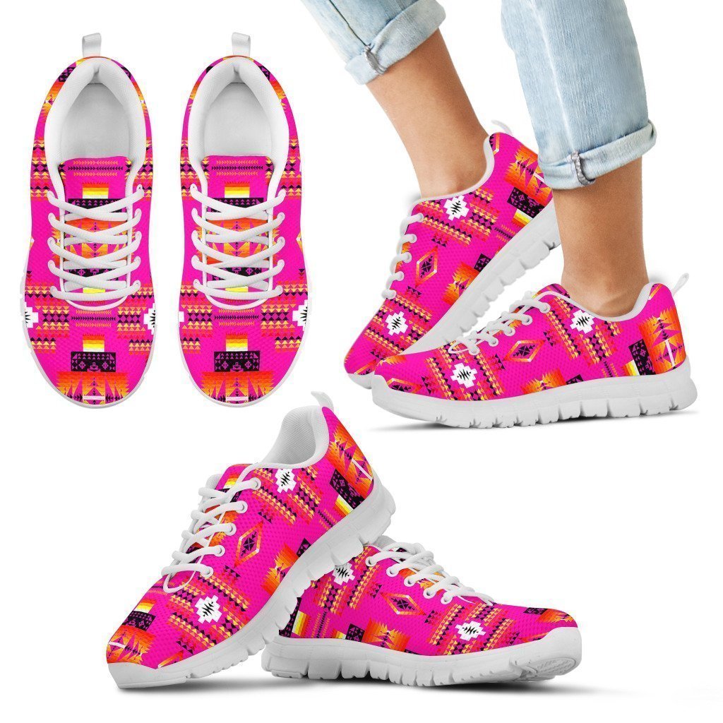 Seven Tribes Pink Sopo Kid's Sneakers White Sole-6teenth World™-Kid's Sneakers-11 CHILD (EU28)-Vibe Cosy™