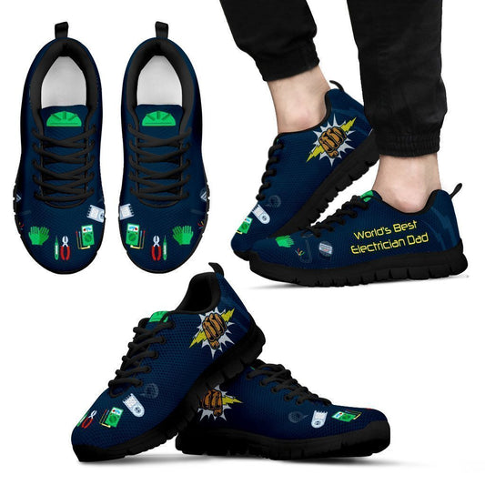 World's Best Electrician Sneakers Black-6teenth World™-Men's Sneakers-US5 (EU38)-Vibe Cosy™