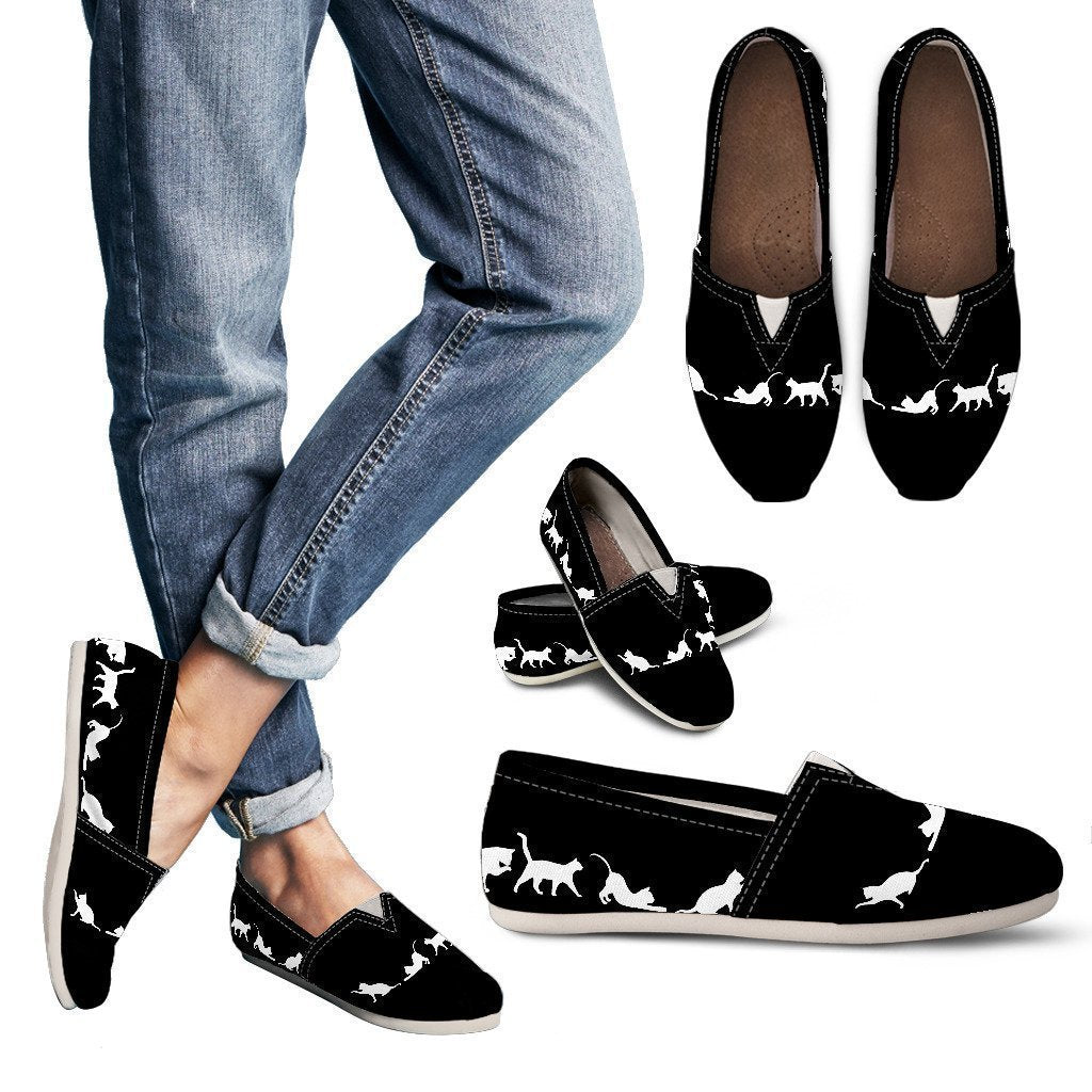 Black & White Cat Women's Casual Shoes-6teenth World™-Women's Casual Shoes-US6 (EU36)-Vibe Cosy™
