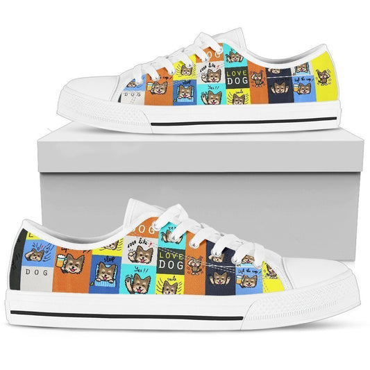 Yorkie Women's Low Top Shoe-6teenth World™-Women's Low Top Shoe-US5.5 (EU36)-Vibe Cosy™