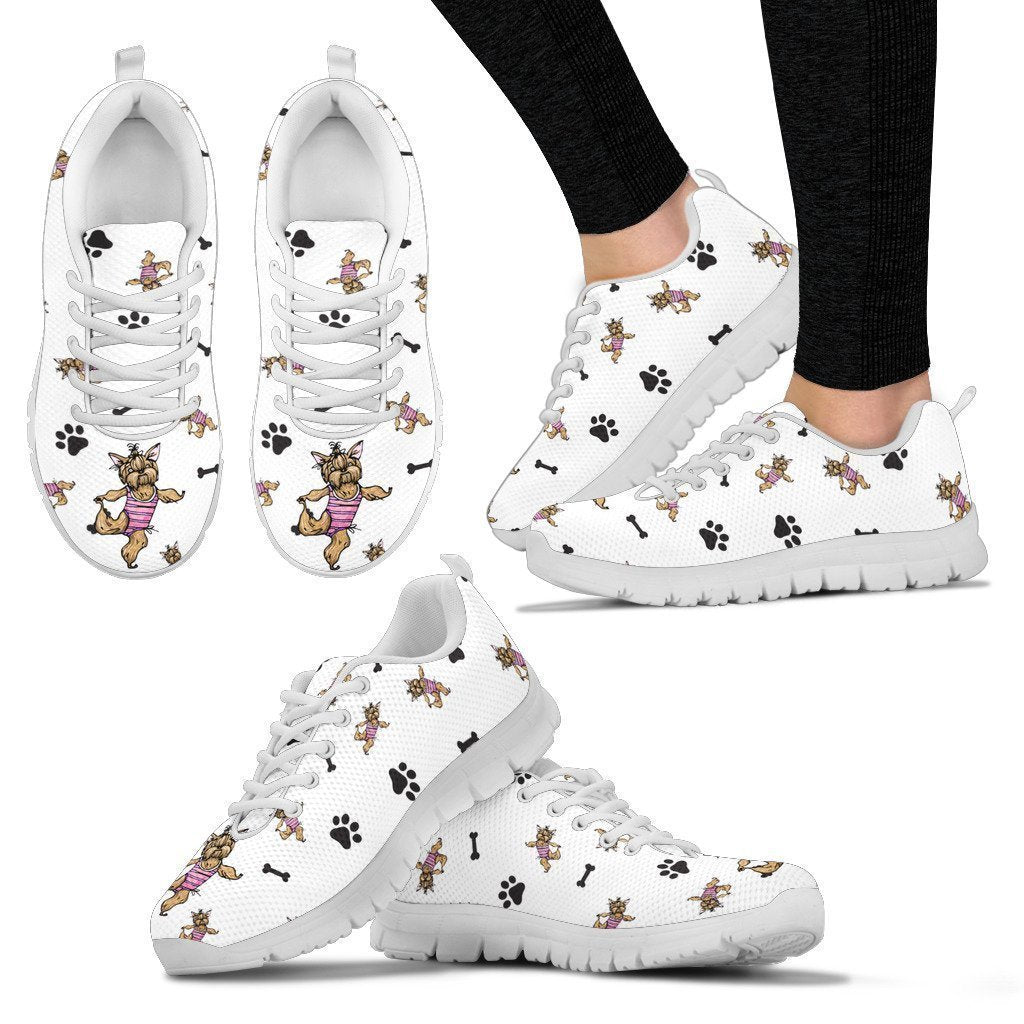 Yorkshire Terrier Women's Sneakers-6teenth World™-Women's Sneakers-US5 (EU35)-Vibe Cosy™