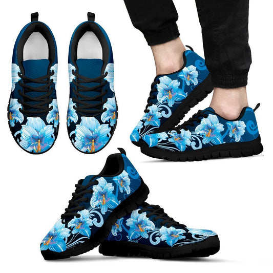 Hibiscus Sneakers 02 - AH-SNEAKERS-Alohawaii-Men's Sneakers-US5 (EU38)-Black-Vibe Cosy™