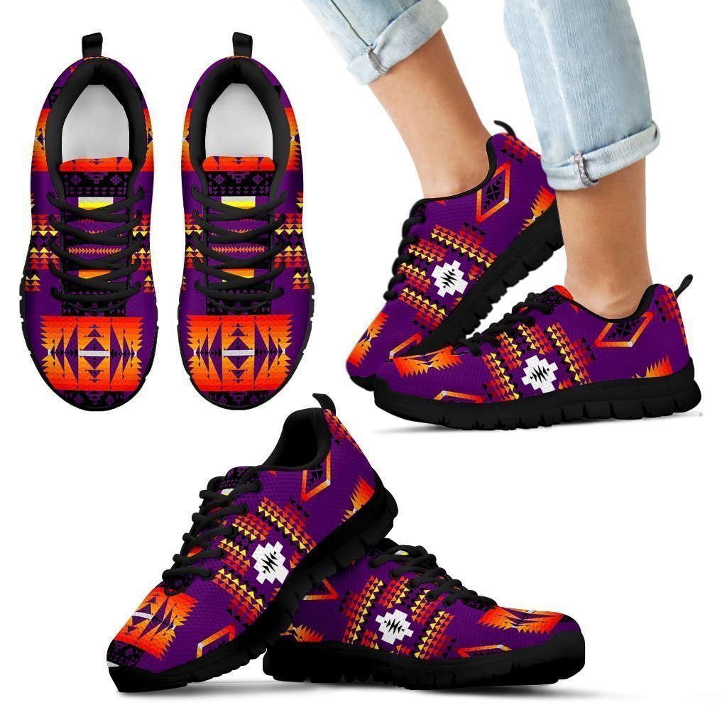 Seven Tribes Purple Kid's Sneakers-6teenth World™-Kid's Sneakers-11 CHILD (EU28)-Vibe Cosy™