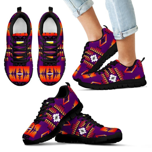 Seven Tribes Purple Kid's Sneakers-6teenth World™-Kid's Sneakers-11 CHILD (EU28)-Vibe Cosy™