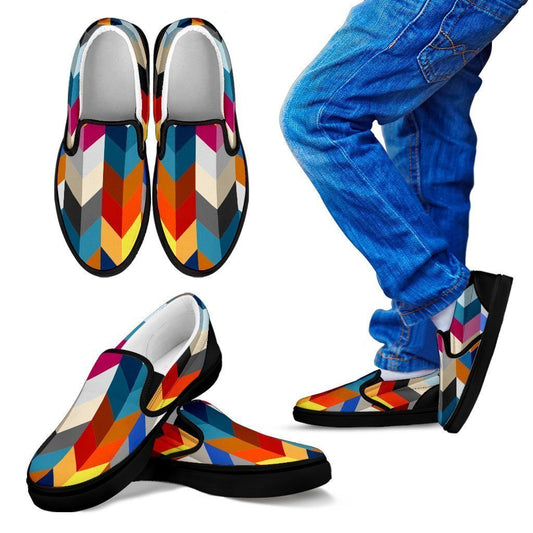 Multicolor Kid's Slip Ons-6teenth World™-Kid's Slip Ons-11 CHILD (EU28)-Vibe Cosy™