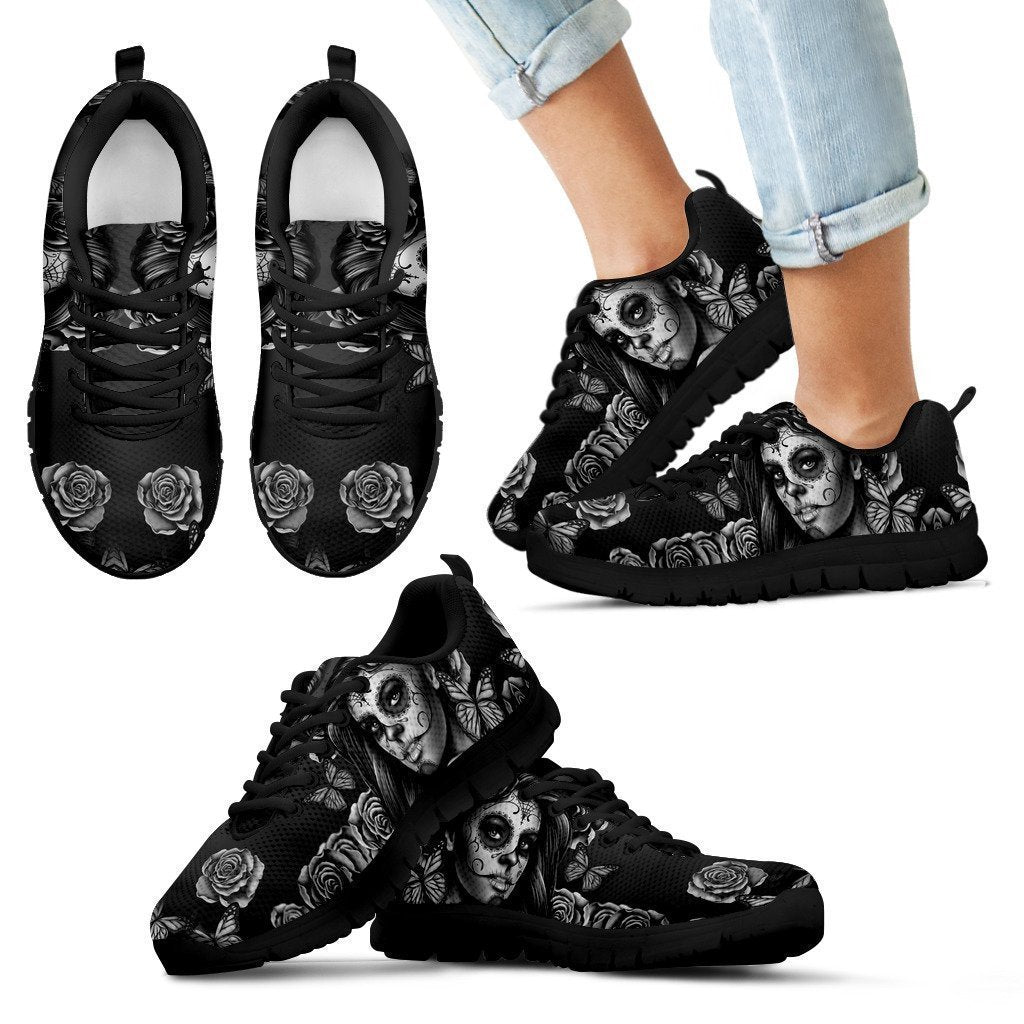 Kid's Sneakers Calavera Gray (Black Soles)-6teenth World™-Kid's Sneakers-11 CHILD (EU28)-Vibe Cosy™
