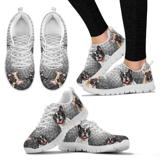 FRENCH BULLDOG Women's Sneakers-6teenth World™-Women's Sneakers-US5 (EU35)-Vibe Cosy™