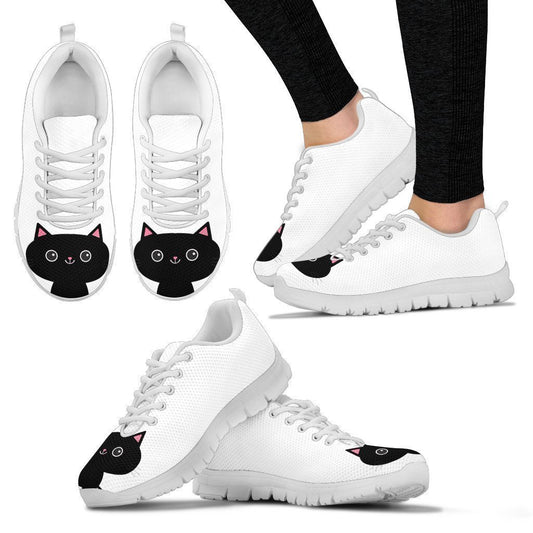 Black Cat Women's Sneakers-6teenth World™-Women's Sneakers-US5 (EU35)-Vibe Cosy™