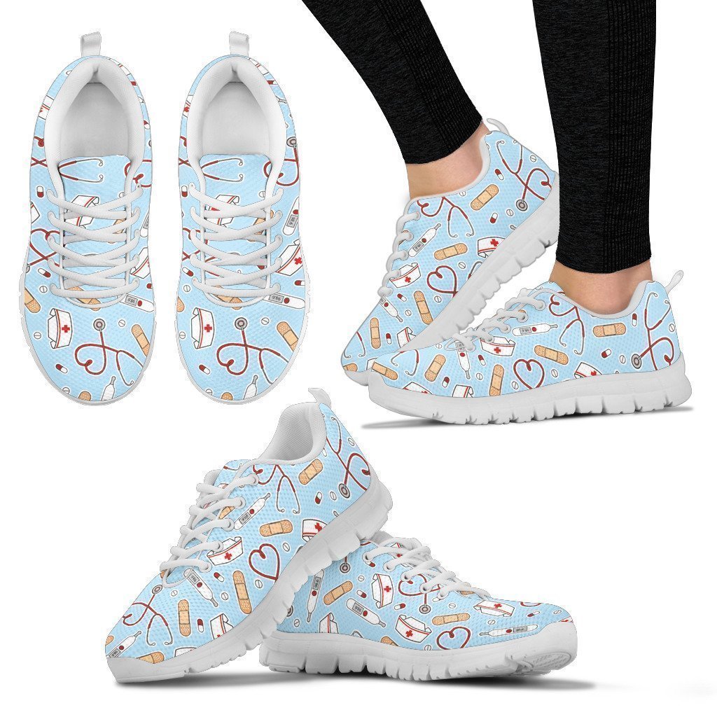 Nurse Shoes-Shoes-6teenth Outlet-Women's Sneakers - White - Nurse Shoes-US5 (EU35)-Vibe Cosy™