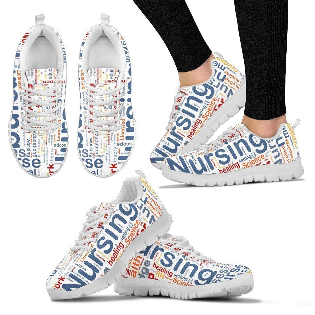 NURSE WHITE Women's Sneakers-6teenth World™-Women's Sneakers-US5 (EU35)-Vibe Cosy™