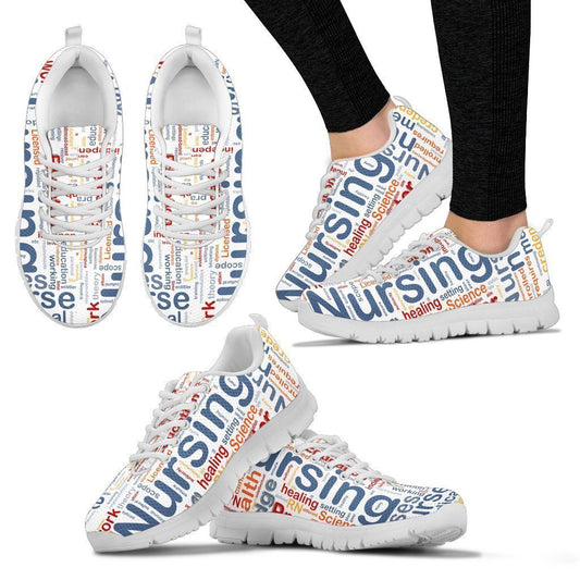 NURSE WHITE Women's Sneakers-6teenth World™-Women's Sneakers-US5 (EU35)-Vibe Cosy™