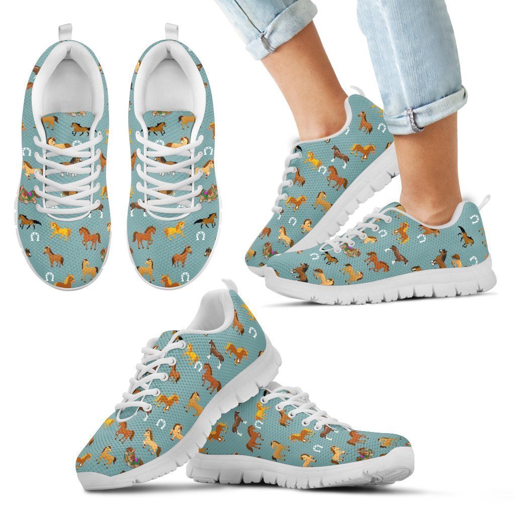 Horse Lovely Kid's Sneakers-6teenth World™-Kid's Sneakers-11 CHILD (EU28)-Vibe Cosy™