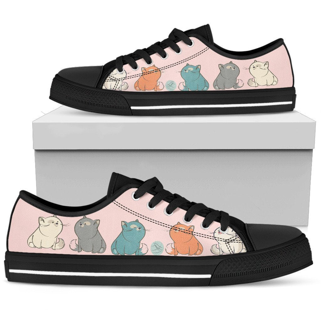Cats Women's Low Top Shoe-6teenth World™-Women's Low Top Shoe-US5.5 (EU36)-Vibe Cosy™