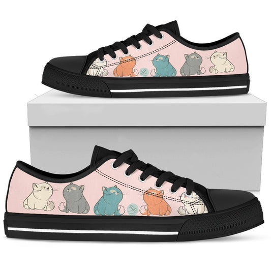 Cats Women's Low Top Shoe-6teenth World™-Women's Low Top Shoe-US5.5 (EU36)-Vibe Cosy™