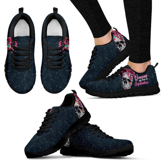 SKULL QUEEN SNEAKER (SEPTEMBER)-Ocean Gadget™-Women's Sneakers - Black Sole-US5 (EU35)-Vibe Cosy™