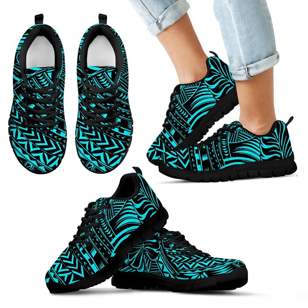 Poly Tribal Sneakers 21 - AH - J9-SNEAKERS-Alohawaii-Kid's Sneakers-11 CHILD (EU28)-Black-Vibe Cosy™