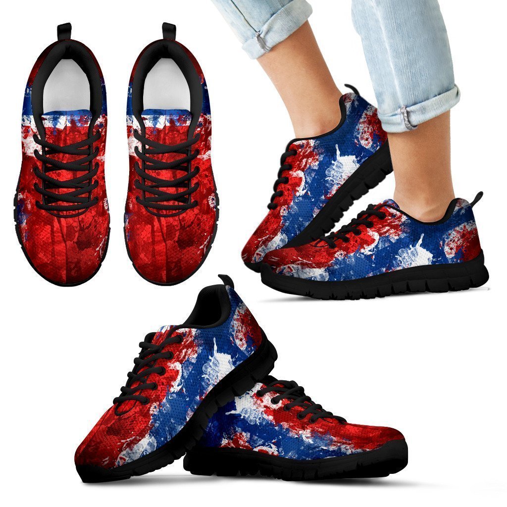 NORWAY FLAG BLACK SHOE Kid's Sneakers-6teenth World™-Kid's Sneakers-11 CHILD (EU28)-Vibe Cosy™