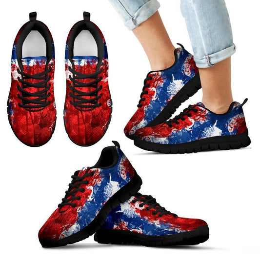 NORWAY FLAG BLACK SHOE Kid's Sneakers-6teenth World™-Kid's Sneakers-11 CHILD (EU28)-Vibe Cosy™